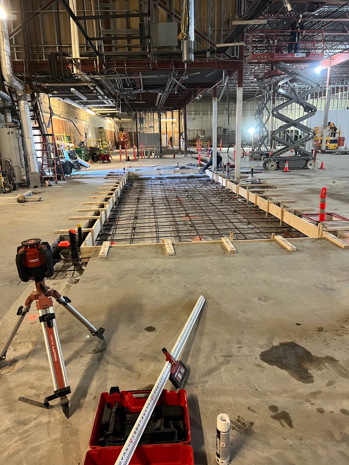GPR concrete scanning on a Spec Construction job